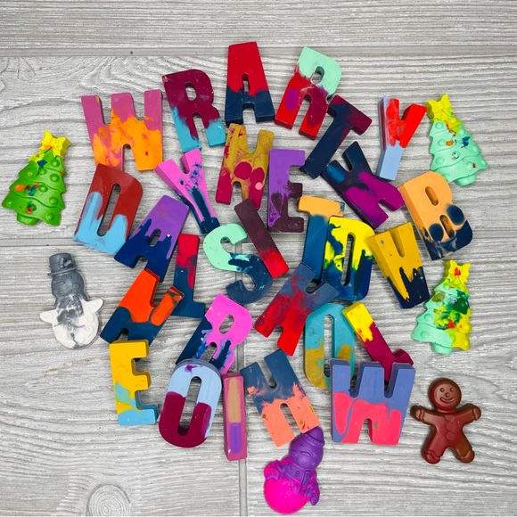 Name crayon letters made to order fast turn around message me a custom listing - Picture 1 of 2